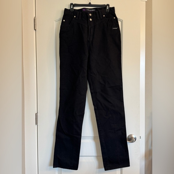 Rockies Denim - Vintage Rockies Slim Long Rise Black Denim Jeans Women’s 13/14 XL Western